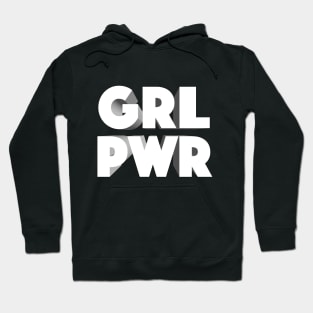 GRL PWR Girl Power Logo Design Hoodie